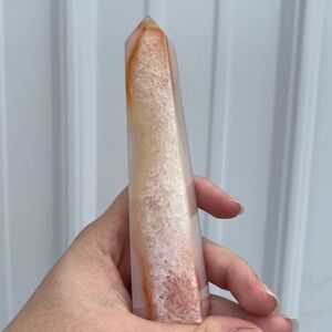 Orange Calcite Crystal Tower